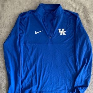 Nike Kentucky quarter zip DriFit pullover